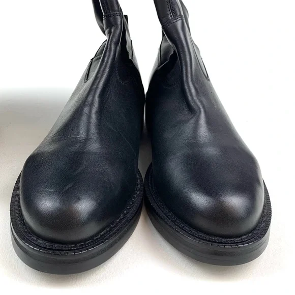 Sam Edelman Narisa Over The Knee Boots Black Leather Low Heel Classic! Size 6.5 - Picture 6 of 9